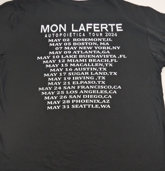 Mon Laferte Chilean/Mexican Musician, Singer, Composer Painter Concert Tee XL - Picture 6 of 8